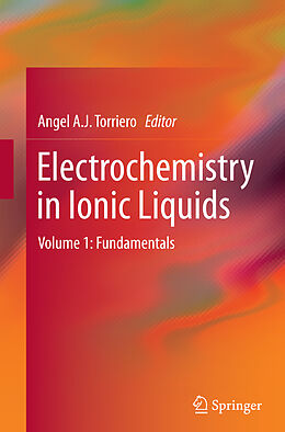 Couverture cartonnée Electrochemistry in Ionic Liquids de 