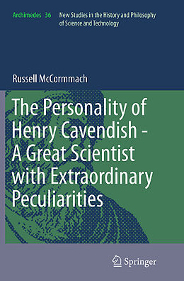 Couverture cartonnée The Personality of Henry Cavendish - A Great Scientist with Extraordinary Peculiarities de Russell Mccormmach