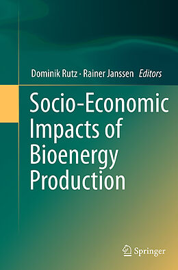 Couverture cartonnée Socio-Economic Impacts of Bioenergy Production de 