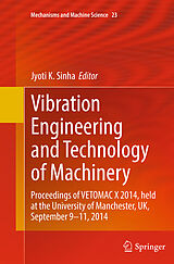 Couverture cartonnée Vibration Engineering and Technology of Machinery de 