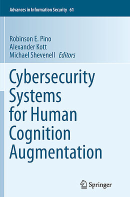 Kartonierter Einband Cybersecurity Systems for Human Cognition Augmentation von 