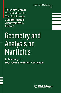 Couverture cartonnée Geometry and Analysis on Manifolds de 