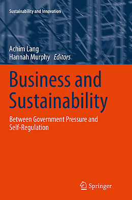 Couverture cartonnée Business and Sustainability de 