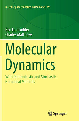 Couverture cartonnée Molecular Dynamics de Charles Matthews, Ben Leimkuhler