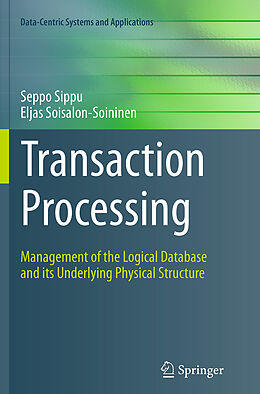 Couverture cartonnée Transaction Processing de Eljas Soisalon-Soininen, Seppo Sippu