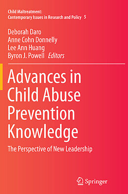 Couverture cartonnée Advances in Child Abuse Prevention Knowledge de 