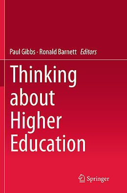 Couverture cartonnée Thinking about Higher Education de 