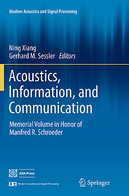 Couverture cartonnée Acoustics, Information, and Communication de 