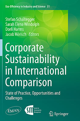 Couverture cartonnée Corporate Sustainability in International Comparison de 