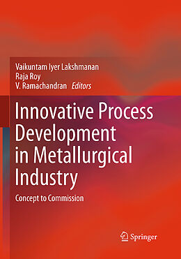Couverture cartonnée Innovative Process Development in Metallurgical Industry de 