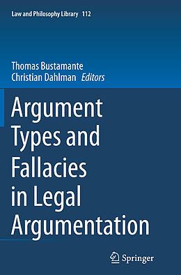 Couverture cartonnée Argument Types and Fallacies in Legal Argumentation de 