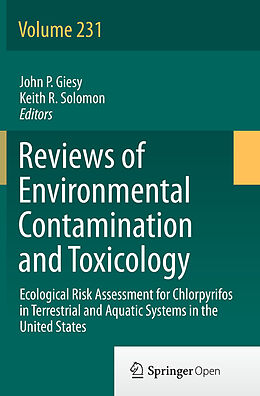 Couverture cartonnée Ecological Risk Assessment for Chlorpyrifos in Terrestrial and Aquatic Systems in the United States de 