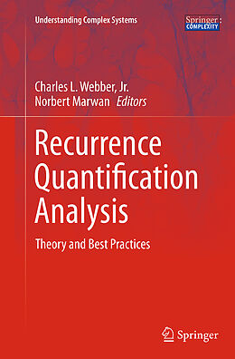 Couverture cartonnée Recurrence Quantification Analysis de 