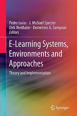 Kartonierter Einband E-Learning Systems, Environments and Approaches von 