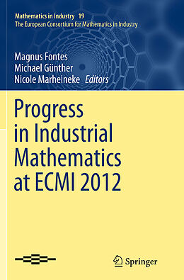 Couverture cartonnée Progress in Industrial Mathematics at ECMI 2012 de 