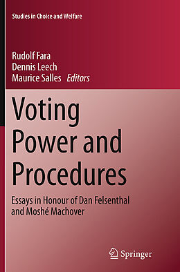 Couverture cartonnée Voting Power and Procedures de 