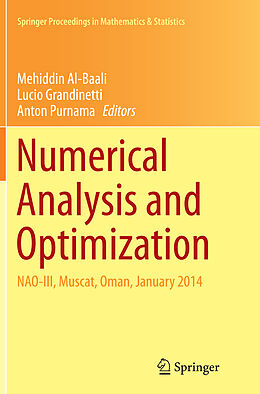 Couverture cartonnée Numerical Analysis and Optimization de 
