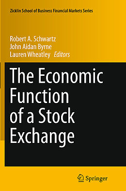 Couverture cartonnée The Economic Function of a Stock Exchange de 