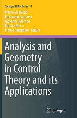 Couverture cartonnée Analysis and Geometry in Control Theory and its Applications de 