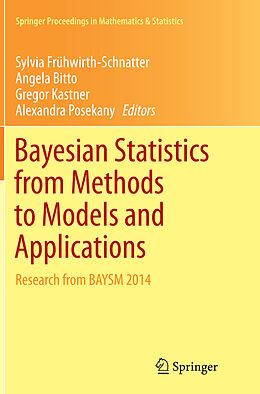Couverture cartonnée Bayesian Statistics from Methods to Models and Applications de 