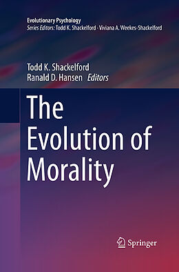 Kartonierter Einband The Evolution of Morality von 