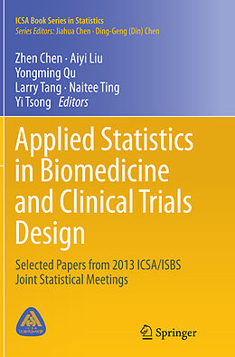 Couverture cartonnée Applied Statistics in Biomedicine and Clinical Trials Design de 