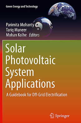 Couverture cartonnée Solar Photovoltaic System Applications de 