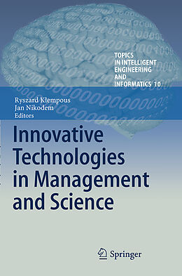 Couverture cartonnée Innovative Technologies in Management and Science de 