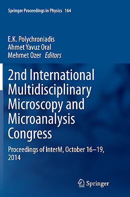 Kartonierter Einband 2nd International Multidisciplinary Microscopy and Microanalysis Congress von 