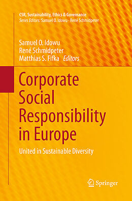 Couverture cartonnée Corporate Social Responsibility in Europe de 