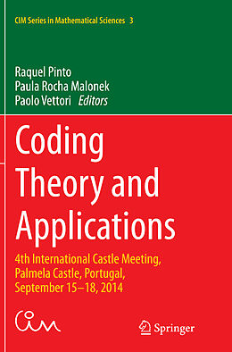 Couverture cartonnée Coding Theory and Applications de 