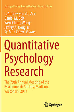 Kartonierter Einband Quantitative Psychology Research von 