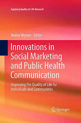 Couverture cartonnée Innovations in Social Marketing and Public Health Communication de 