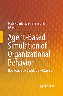 Couverture cartonnée Agent-Based Simulation of Organizational Behavior de 