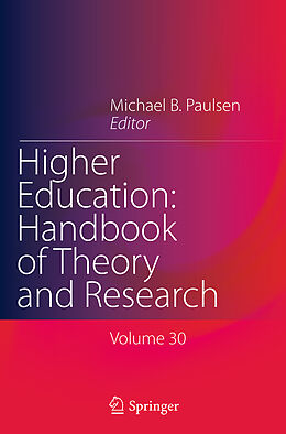 Couverture cartonnée Higher Education: Handbook of Theory and Research de 