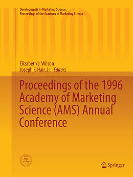 Kartonierter Einband Proceedings of the 1996 Academy of Marketing Science (AMS) Annual Conference von 