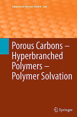 Kartonierter Einband Porous Carbons   Hyperbranched Polymers   Polymer Solvation von 