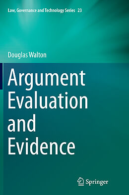 Kartonierter Einband Argument Evaluation and Evidence von Douglas Walton