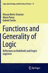 Couverture cartonnée Functions and Generality of Logic de Hourya Benis-Sinaceur, Marco Panza, Gabriel Sandu