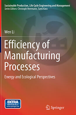Couverture cartonnée Efficiency of Manufacturing Processes de Wen Li