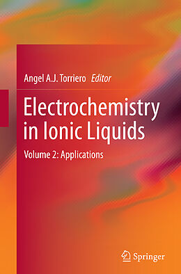 Couverture cartonnée Electrochemistry in Ionic Liquids de 