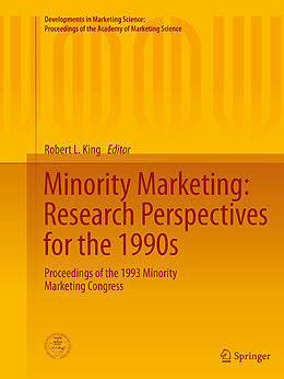 Kartonierter Einband Minority Marketing: Research Perspectives for the 1990s von 