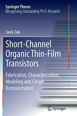 Couverture cartonnée Short-Channel Organic Thin-Film Transistors de Tarek Zaki