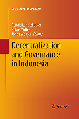 Couverture cartonnée Decentralization and Governance in Indonesia de 