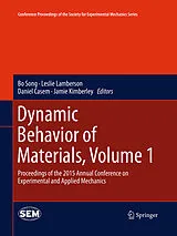 Kartonierter Einband Dynamic Behavior of Materials, Volume 1 von