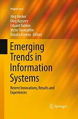 Kartonierter Einband Emerging Trends in Information Systems von