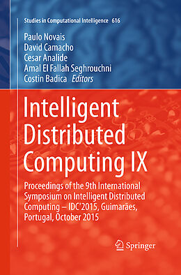 Couverture cartonnée Intelligent Distributed Computing IX de 