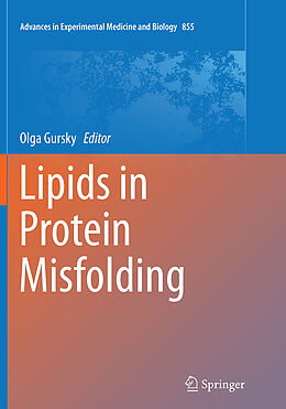 Kartonierter Einband Lipids in Protein Misfolding von 