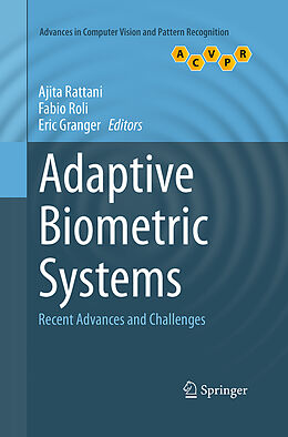 Couverture cartonnée Adaptive Biometric Systems de 