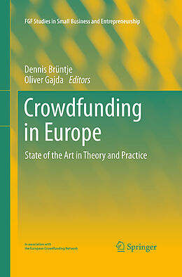 Couverture cartonnée Crowdfunding in Europe de 